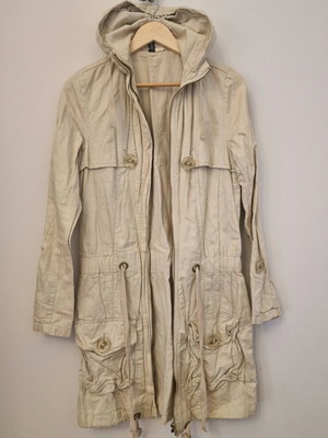 Women's spring jacket used, beige, size 36