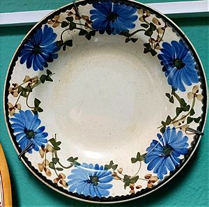 Κεραμικός πορσελάνινο πιάτο διακοσμητικό 1950