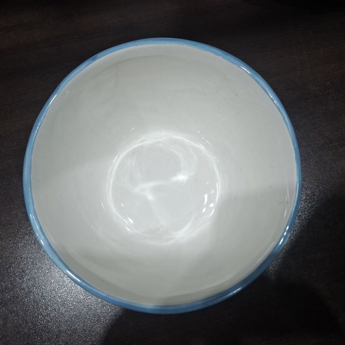Ceramic Christmas Bowl 15cm like new with embossed designs