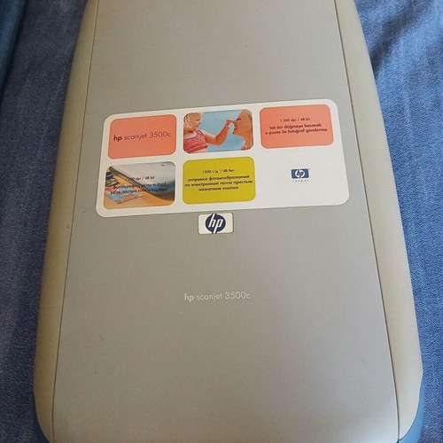 HP Scanjet 3500c scanner used, fully functional with driver