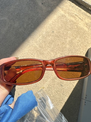 Γυαλιά ηλίου unisex μεταχειρισμένα, y2k vintage καφέ