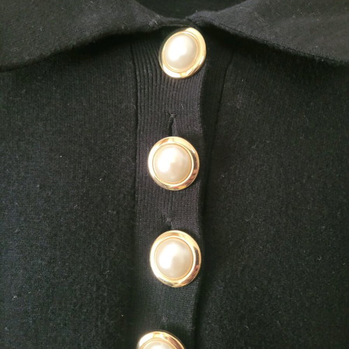 Zara Black Dress Like New With Pearl Buttons Size L