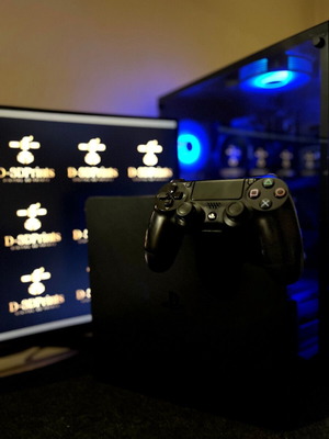 Βάση για τηλεχειριστήριο PS4 καινούργια, μαύρο χρώμα
