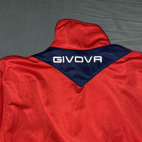Givova sports jacket like new, size large, red