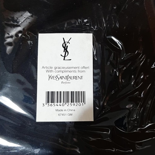 Yves Saint Laurent toiletry bag with multiple compartments and mirror, brand new