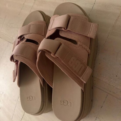Ugg leather sandals new, pink and beige, size 40