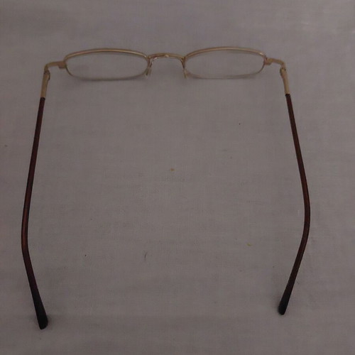 Presbyopia glasses new with case, +3.00 strength, gold frame