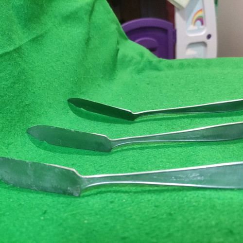 Xenia dessert serving knives set of 3 used Afentakis Rostfrei
