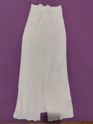 White high-waisted long skirt Pull & Bear new, size S