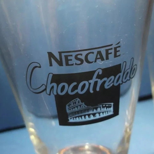 Nescafe Chocofreddo glass set of two used