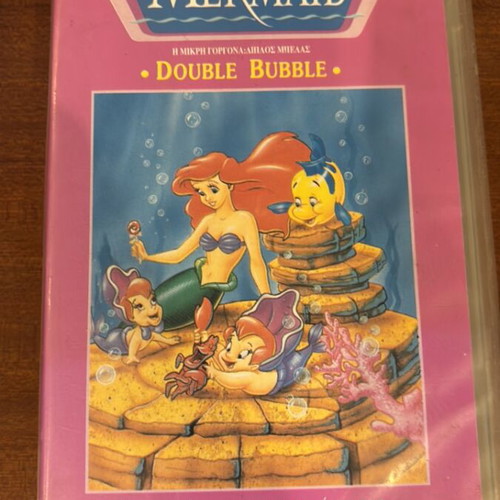 The Little Mermaid Double Bubble VHS used