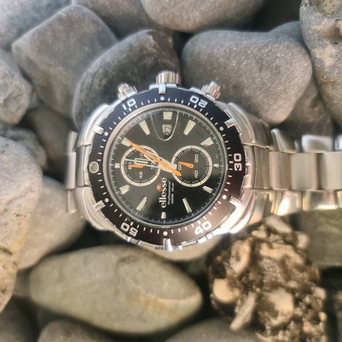 Ellesse Professional Diver Chronograph watch like new, 200M, sapphire crystal