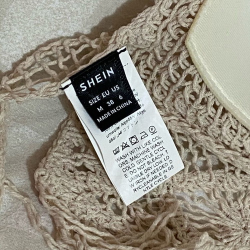 Boho top Shein like new, beige, size M