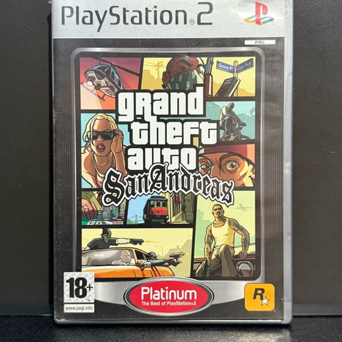 Grand Theft Auto San Andreas case used for PlayStation 2