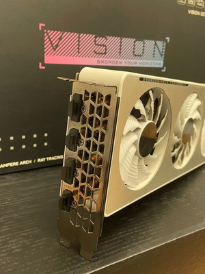 Gigabyte GeForce RTX 3060 Ti VISION OC 8G λευκή κάρτα γραφικών σαν καινούργιο
