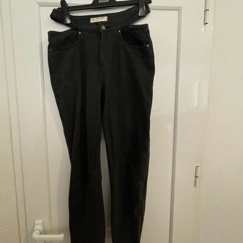 Pink Woman Cut out Mom Fit jeans used, size 36, black