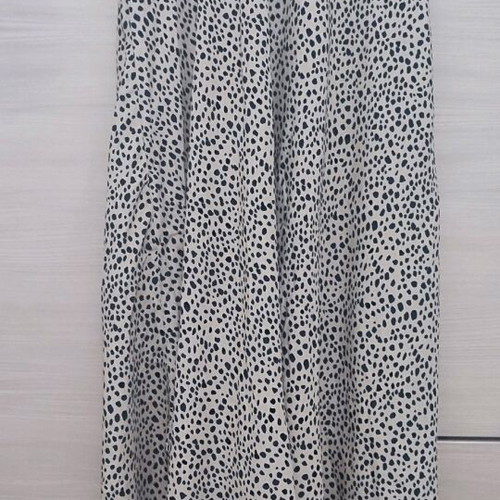 Mango skirt new, elastic waist, S/M, black and beige