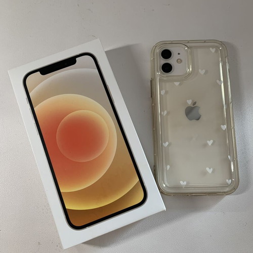 iPhone 12 64GB White like new with case