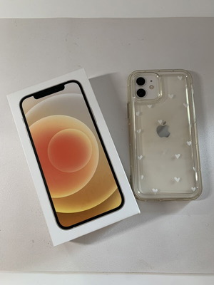 iPhone 12 64GB White like new with case