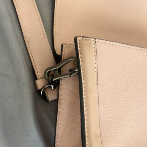 Karl Lagerfeld pink leather crossbody bag used