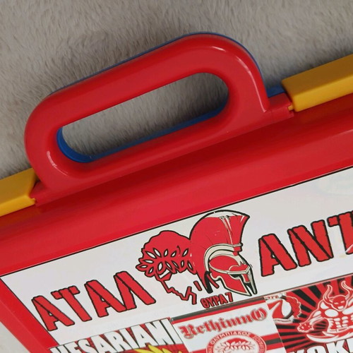 Plastic handmade case with Olympiakos stickers like new