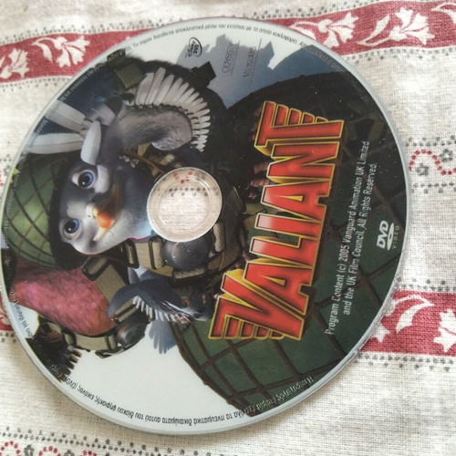 Valiant DVD children's movie, like new, dubbed