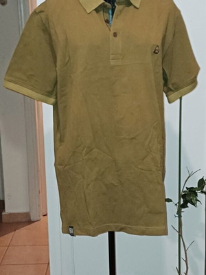 Ανδρικό polo μπλουζάκι Beneto Maretti L σαν καινούργιο, λαδί
