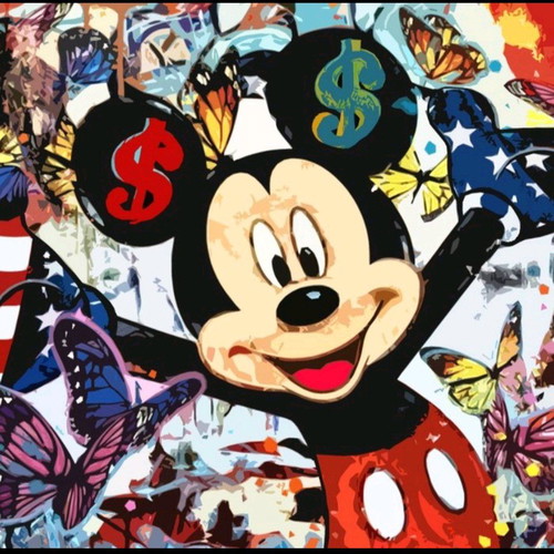 Mickey Mouse Giclee print on 100% cotton canvas new