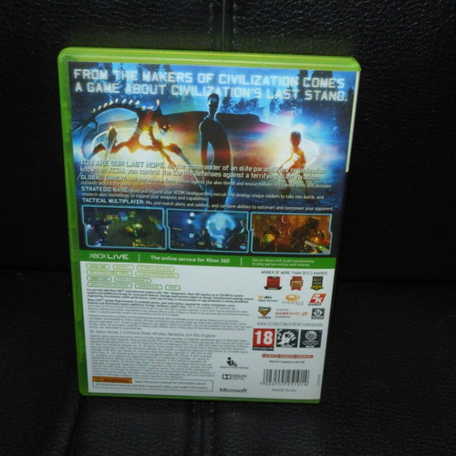 XCOM: Enemy Unknown Xbox 360 like new, complete