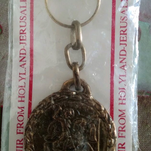 Saint George keychain new from Jerusalem