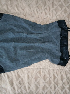 Anna Biangini dress S used, Y2K vintage, black and gray