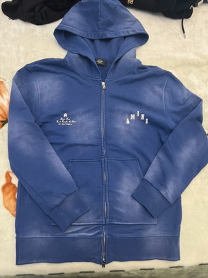 Amiri jacket like new, size large, blue washed