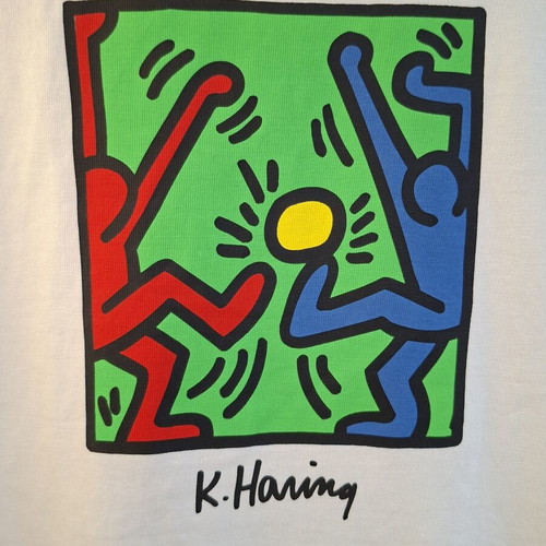Keith Haring X H&M white T-shirt, size S