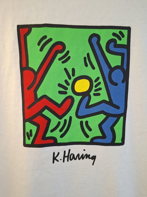 Keith Haring X H&M white T-shirt, size S