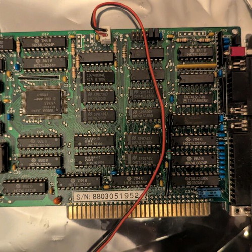 CGA Tulip Yamaha V6363 ISA 8 Bit 64kb 8088/8086 Graphics Card used