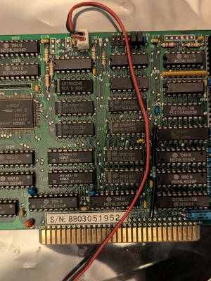 CGA Tulip Yamaha V6363 ISA 8 Bit 64kb 8088/8086 Graphics Card used