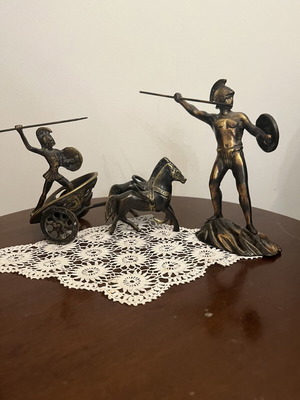 Bronze decorative pieces inspired by ancient Greek mythology like new