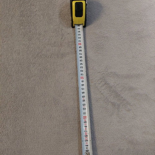 Measuring tape 5m x 25 mm used with defective large button
