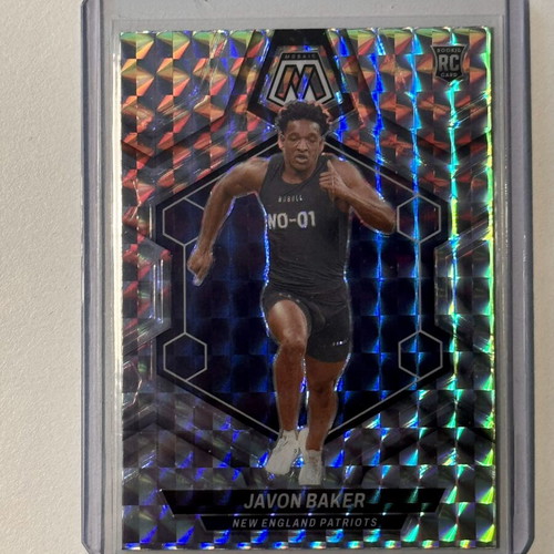 2024 Panini Mosaic Rookie Prizm Javon Baker New England Patriots #380 new