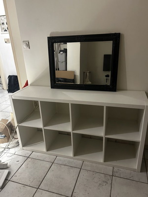 Έπιπλο Ikea Kallax μεταχειρισμένο, βαμμένο ανοιχτό μπεζ/κρεμ