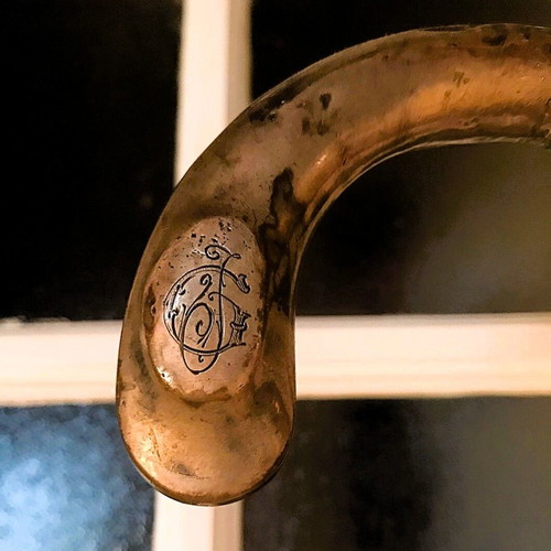 Handmade walking stick used with engraved handle 1921