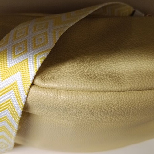 Large yellow waist-shoulder bag crossbody new