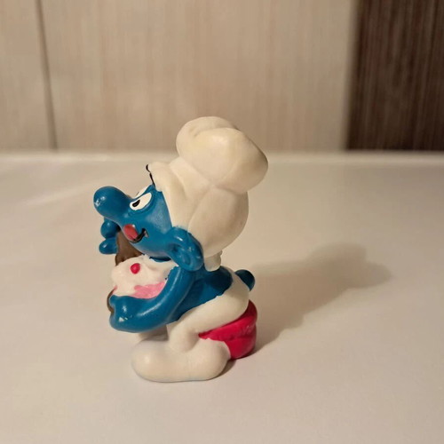 Smurf Schleich Miniature Greedy 1982 new