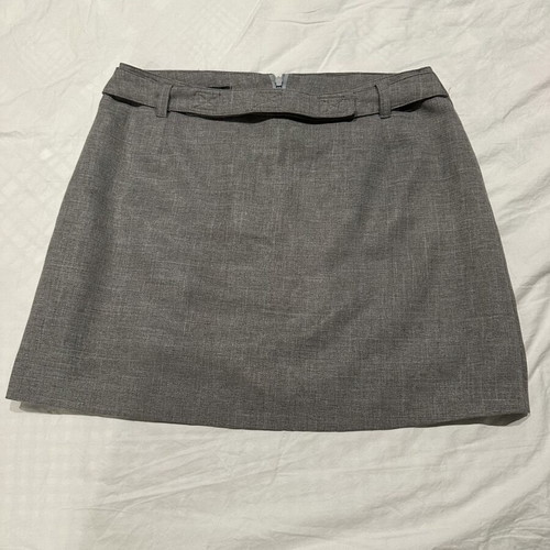 Capricorn grey mini flared skirt, size M