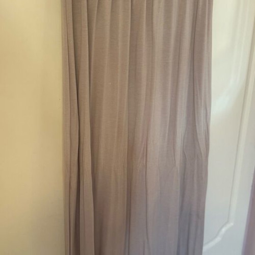 So Sexy maxi dress with smocking, one size, like new, gray beige