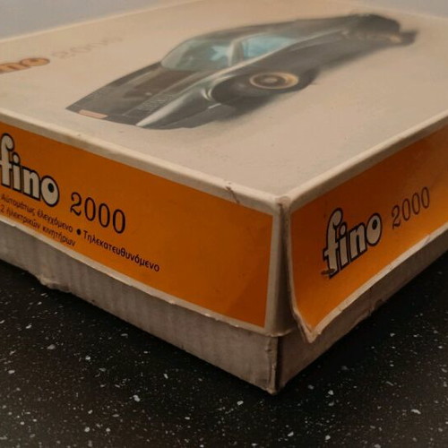 Fino 2000 plastic toy car used with missing parts