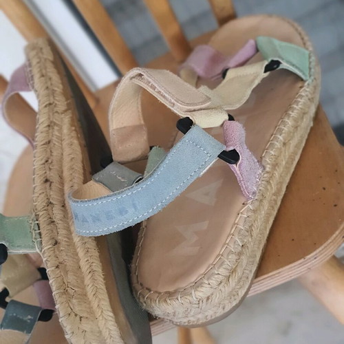 Leather sandals size 40 made in Spain like new, colorful, anatomical