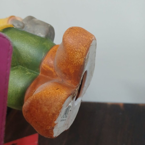 Ceramic decorative gnome like new, height 24 cm