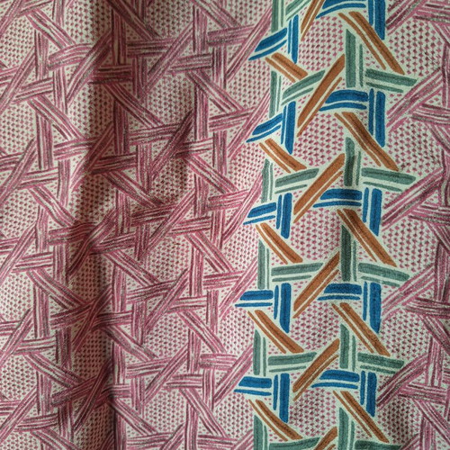 Nina Ricci vintage silk scarf used, pink