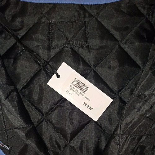 Patchwork quilted jacket colorful new one size
